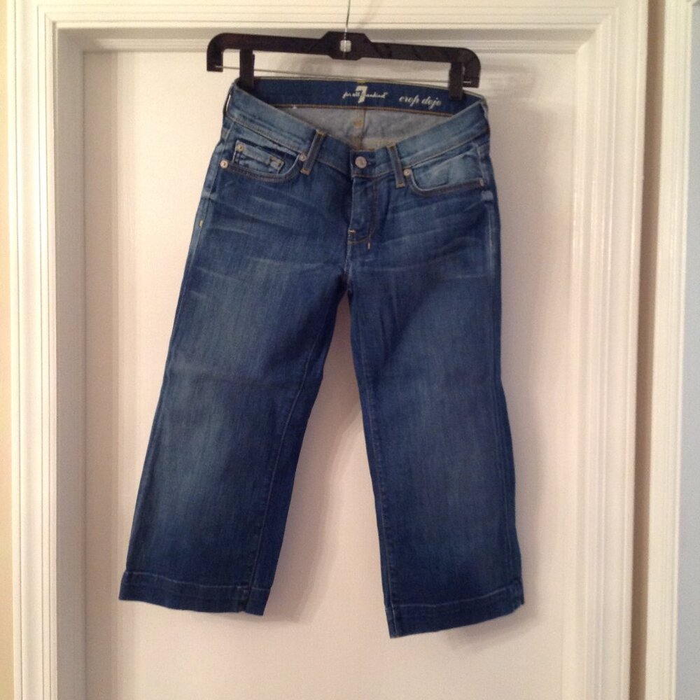 7 For All Mankind Crop Dogo Jeans Pants 27